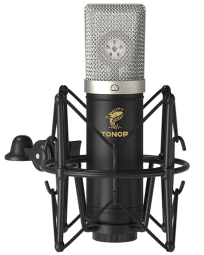 Condenser Microphone 192kHz/24Bit, TONOR USB Cardioid Computer Mic Kit with Upgraded Boom Arm/Spider Shock Mount for Recording, Streaming, Gaming, Podcasting, Voice Over, YouTube, TC-2030