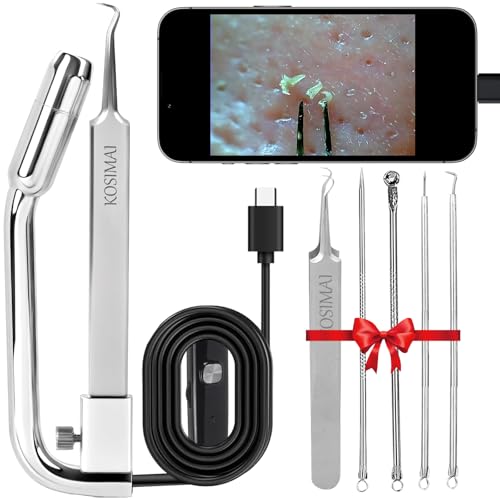 Kosimai Black Head Remover for Face Tool Professional Pimple Popper HD Camera,30 Times Magnification 1080P, (Mid)