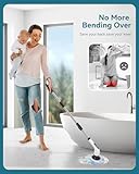 Electric Spin Scrubber for Cleaning Bathroom: Cordless Power Shower Scrubber - Electric Cleaning Brush for Tile Tub