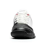 ROPHOO Fencing Shoes for Mens Womens,Standard Fencing Sneakers, Tennis, (Black-Red, 11.5)