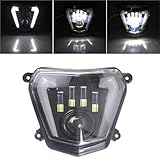 EIQAMONEX Motorcycle LED Headlight DRL Assembly Kit Replacement Head Lights Compatible With K-TM Duke 690 690R 2012-2019