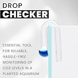 Ultum Nature Systems CO2 Drop Checker - Glass CO2 Drop Checker for Aquarium, CO2 Aquarium Kit with Solution, CO2 Monitor Complete Set for Planted Aquariums - Drop Checker Hang on Edge Mount (HD)