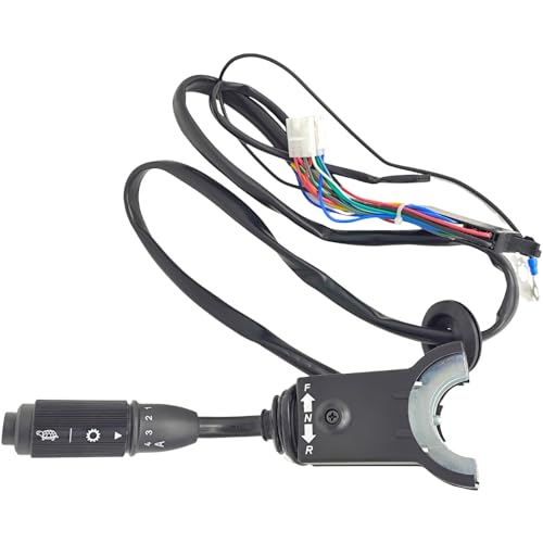 XYZIL Gear Selector Switch 11039407 Compatible with Volvo 4400 4500 4200B 6300 4300B 4600B L90 L120 L160 L50 L30 L70 EL70 BM Wheel Loader Cab Instrument Panel Center Front w/Cable Harness F-N-R