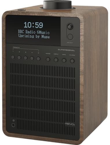 Revo SuperSignal Deluxe DAB Table Radio with DAB/DAB+/FM Reception, Digital Alarm and Bluetooth Wireless Streaming