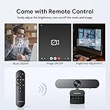 DEPSTECH Webcam 4K, Zoomable Webcam with Microphone and Remote, Equipped with Sony Sensor, 3X Digital Zoom, Noise-Canceling Mics, Auto-Focus Computer Camera for PC/Mac/Laptop/Zoom/Teams/OBS/Google