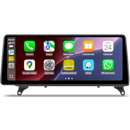 12.3 inch Android Touch Screen for BMW X5 X6 CIC E70 E71 (2011-2013) Wireless CarPlay Android Auto Upgrade Factory Car Radio Retain Original Amplifier Stereo Sound System Head Unit 4+64G