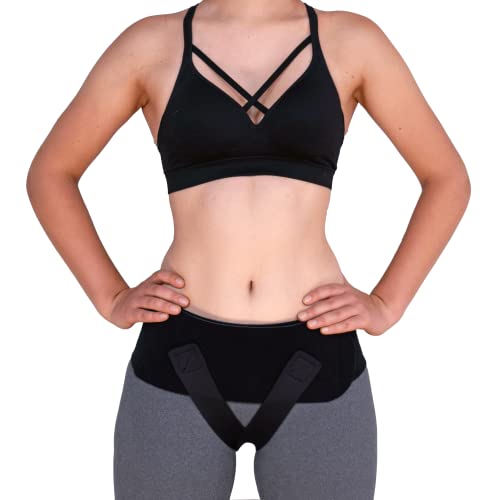 Baby Belly Band - Pregnancy & Maternity Belt With Medium Compression Groin Band - For Back, Hernia, and Pelvic Floor Pain - Medium