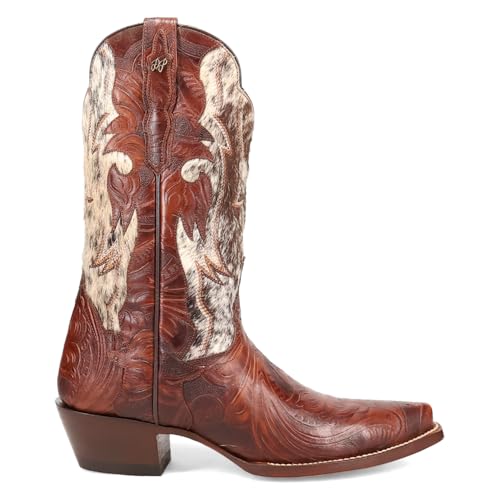Dan Post Boots Womens Andrinna Snip Toe Casual Boots Mid Calf Low Heel 1-2" - Brown - Size 8 M