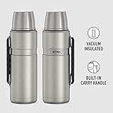 THERMOS Stainless King Vacuum-Insulated Beverage Bottle, 40 Ounce, Matte Stainless Steel