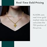 24K Gold Cross Pendant | Solid Pure Gold Charm | Heavy Gold Religious Necklace Pendant | Large Non Tarnish Cross Jewelry | Chunky Handmade 9999 Fine Gold Pendant For Men & Women (26.25 Gram)