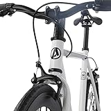 AVASTA Single-Speed Fixed Gear Urban Commuter Bike for Women and Men, Lightweight Unisex Fixie Bike, Flat Handlebar Flip Flop Hub City Road Bicycle, 58 White