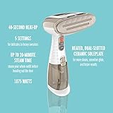 Conair Handheld Garment Steamer for Clothes, Turbo ExtremeSteam 1875W, Portable Handheld Design, Strong Penetrating Steam, White / Champagne