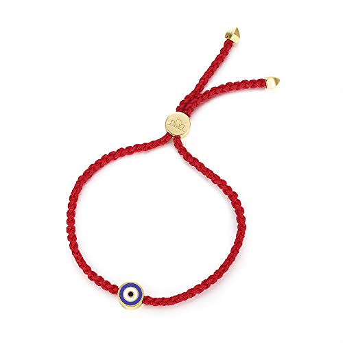 Obidos Evil Eye Bracelets Red String Kabbalah Protection Handmade Adjustable Bracelet For Women Men (Red)
