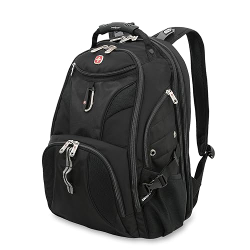 SwissGear 1900 Scansmart TSA 17 Laptop Backpack, Black, 19-Inch