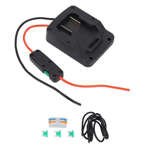 Qotolite Battery Adapter for Parkside X20V, Plug and Play Design, Protected Power Cable, for Mini Rectangular Satellite Dish Users