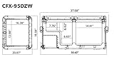 Dometic CFX 95DZW 12v Electric Powered Portable Cooler, Fridge Freezer