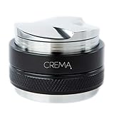 CREMA Coffee Products - 51mm 2-in-1 Tamper & Distributor - Black - Compatible with 51mm Delonghi Dedica & La Specialista Portafilter - Double Sided, Adjustable Depth, Black