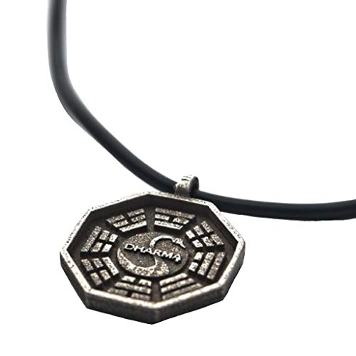 PRINCESS CUTENESS STORE Lost TV Series The Dharma Initiative Swan Station Pendant Cord Necklace