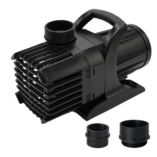 HALF OFF PONDS Submersible Water Pump, 6,100 GPH Pond Pump with 33FT Power Cord and 24FT Max Head, 354W Ultra Quiet Energy Efficient Pump for Koi Pond, Fountain, Waterfall, Water Garden, Skimmer