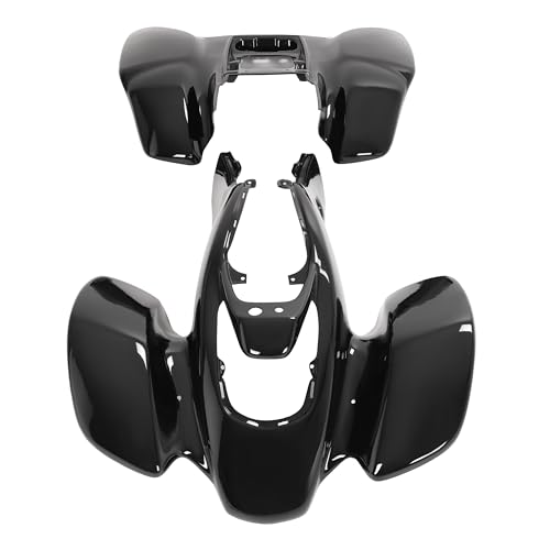 Kojem Front&Rear Fender Set Plastic Kit Compatible with 1999-2004 Honda TRX 400EX Black