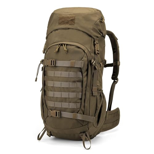 Mardingtop 50L Hiking Backpack,Survival Backpack,Backpacking Backpack with Rain Cover for Hiking,Backpacking,Rucking,Camping,Survival