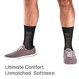 Men’s Socks, Ultra Thin Breathable Cotton Mens Dress Socks (5 pack), Super Soft and Lightweight Socks for Men, Black