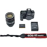 Canon EOS 6D Mark II DSLR Camera with 24-105mm f/4L II Lens (1897C009) + Canon EF 50mm Lens + 64GB Memory Card + Color Filter Kit + Case + Corel Photo Software + 2 x LPE6 Battery + More (Renewed)