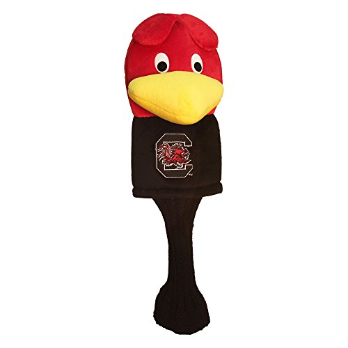 Team Golf NCAA South Carolina Gamecocks Mascot Head Cover Mascot Golf Club Headcover, Fits most Oversized Drivers, Extra Long Sock for Shaft Protection, Officially Licensed Product