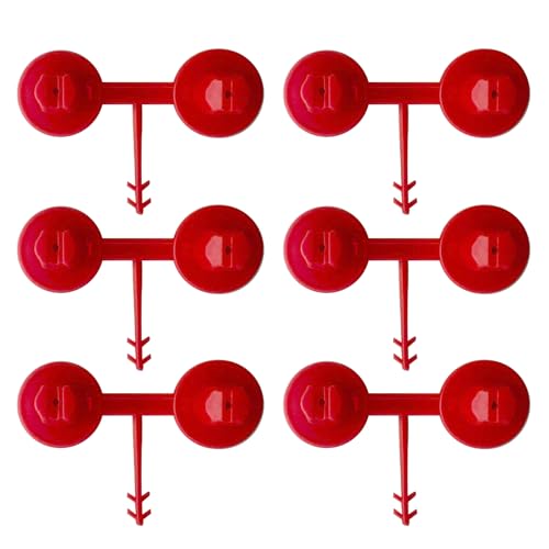 Spray Polyurethane Foam Gun Nozzles Precision for Vertical and Horizontal Ceiling Foam Applications, Replacement Tips, Reusable Sealed Small Red Nozzles for Construction Insulation (6 Pack)