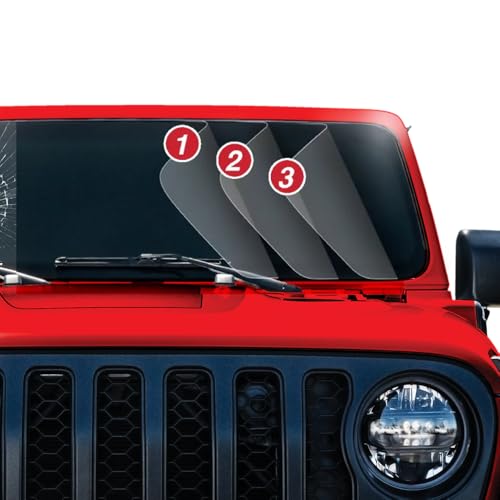 Windshield Defense™ Kit for Jeep(R) Wrangler - 2018-present - Windshield Protection from Cracks and Breaks - JP1330-JL