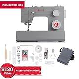 SINGER Heavy Duty 4452 High Speed Sewing Machine With Accessory Kit | Strong Motor with Enhanced Piercing Power, 110 Stitch Applications, Full Metal frame, 1-step Buttonhole & LED Lights