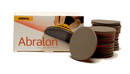 MIRKA Abralon Sanding Discs | 3 Inch, 1000 Grit | Durable for Fine Finishing | 20 Discs per Box |