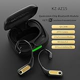 CCA KZ AZ15 Bluetooth Adapter, Wireless Bluetooth 5.2 Earhook, Long Battery Life Bluetooth Cable for​​ KZ ZS10 PRO X/ZSN Pro X/ZSN PRO/AS16 PRO/ZAS/Zax, CRA/C12(C pin)