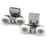 Stainless Steel Shower Door Wheels 23mm Shower Door Rollers (2top +2bottom)