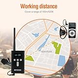 Retekess T130P Wireless Tour Guide System, Church Translation System, 3th Generation T130, Graded Noise Reduction Tour Guide Headsets for Factory, School (2 Transmitter 30 Receivers)