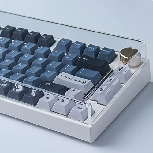 Hyekit Premium Acrylic Keyboard Cover - Clear Protector for Mechanical Keyboards - Dust Cover - Compatible with Nj80/GMMK Pro/Keychron Q1/MOD007 (12.598'' x 5.31'' x 0.90'')