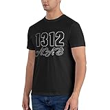 ACAB 1312 Men's T-Shirt Classic Short Sleeve Crewneck Tees The New Cotton Shirt Black