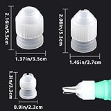 MYUBWTF12 Pieces White Pastry Bag Coupler, Three different sizes Plastic Standard Couplers/Cake Decorating Coupler/Pipe Tip Coupler for piping bags, Icing Nozzles