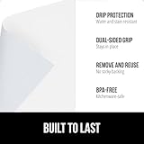 GORILLA GRIP DripGuard Drawer and Shelf Liner for Cabinet, Slip Resistant Non Adhesive Protection for Kitchen, BPA Free Smooth Surface Plastic Liners for Cabinets, Bathroom Drawers, 12x20, White