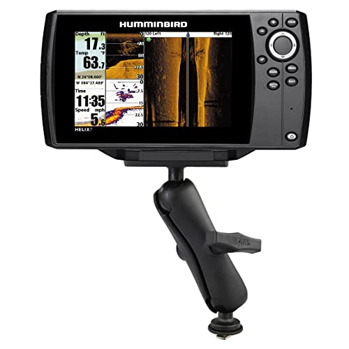 RAM MOUNTS Track Ball Mount for Humminbird Helix 7 RAM-202-24-354-TRA1U with Medium Arm Compatible with RAM Tough-Track System