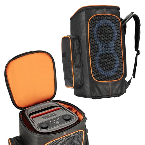 Jeachan Speaker Bag Rugged Speaker Bag Carry Case Compatible with JBL Party Box 120, Portable Speaker Carry Bag Backpack