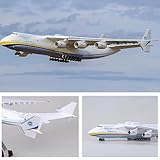 SCYYBF Antonov AN-225 Transport Aircraft 1:200 Large Cargo Aircraft Model Alloy Ukrainian Painted Aircraft with Wheels Living Room Ornaments Collection Gifts Crafts Gifts