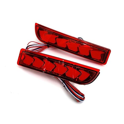 July King Car LED Rear Bumper Brake Light for Toyota Avensis Alphard Estima Gaia Ipsum Previa RAV4 Wish etc, LED Night Driving Light + Brake Light + Streamer Turn Signals, Start Scan