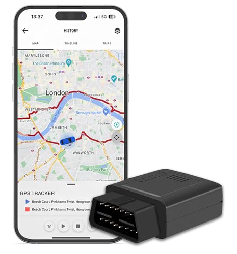 DB3-4G Plug & Play OBD GPS Tracker - from Rewire Security for Tracking Car Vehicle Van Fleet RVs Trailers and Trucks – Plug & Play Easy Installation with Companion App