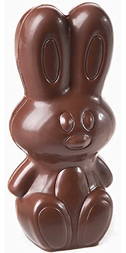 Chocolate World 1739 Polycarbonate Candy Mold, Modern Rabbit 99.5mm