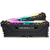 CORSAIR VENGEANCE RGB PRO DDR4 RAM 64GB (2x32GB) 3600MHz CL18-22-22-42 1.35V Intel AMD Desktop Computer Memory - Black (CMW64GX4M2D3600C18)