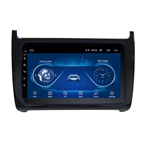 9 Inch Touch Screen Car Stereo Multimedia Player for VW Polo 2011-2018, 4G WiFi BT Android 11 Car Audio GPS Navigation System, Support Mirror Link FM AM SWC