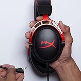 HyperX Cloud Alpha - Gaming Headset, Dual Chamber Drivers, Legendary Comfort, Aluminum Frame, Detachable Microphone, Works on PC, PS4, PS5, Xbox One/ Series X|S, Nintendo Switch and Mobile – Red