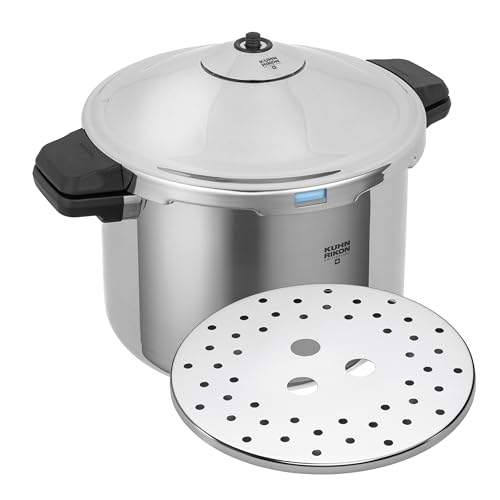 Kuhn Rikon Duromatic Hotel Stainless Steel Pressure Cooker with Side Grips, 12 Litre / 28 cm