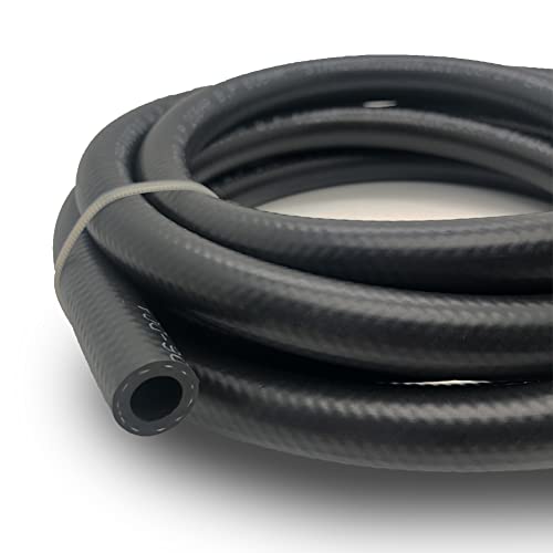 Byredio 5/16 Fuel Line - 300PSI High-Pressure Injection Hose For Gas, Diesel, Biodiesel Fuel, Engine Oil, Hydraulic 10 Feet (8mm ID)